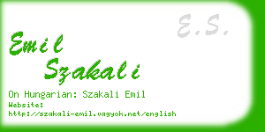 emil szakali business card